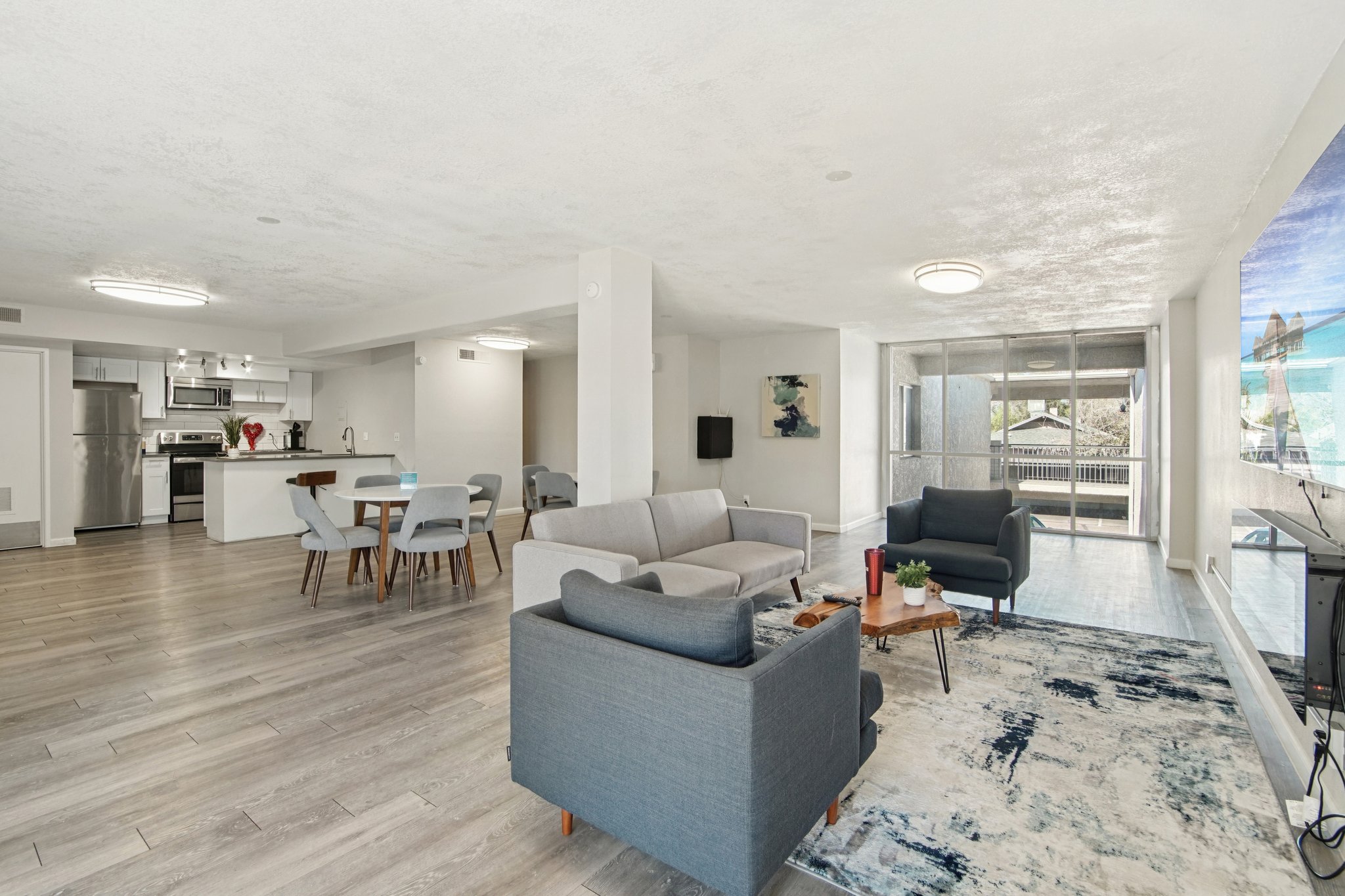 Designer resident lounge and clubhouse area